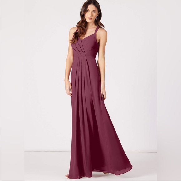 Azazie Alani (from 2022) in Cabernet color bridesmaid dress - Picture 2 of 10